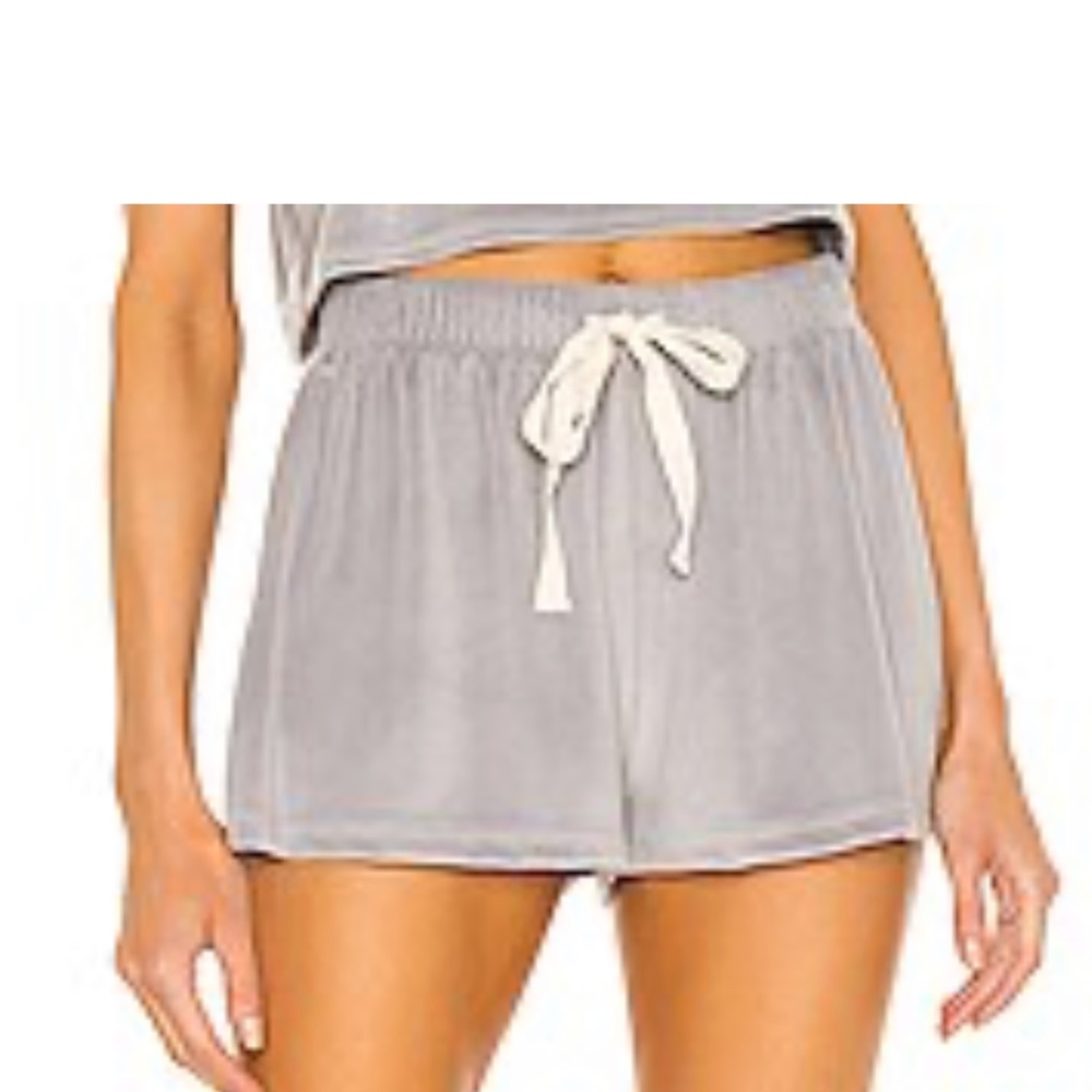 Mylo Short in Gray Lovers and Friends Velour Color:Gray